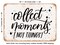 DECORATIVE METAL SIGN - Collect Moments Not Things - 3 - Vintage Rusty Look